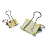 Binder Clips, Sunflower Design, 2 Sizes, 18 Bags per Set