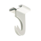 Suspended Ceiling Hook, 2" Long, 2 per Pack, White