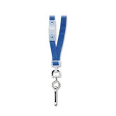 Breakaway Lanyard, with Hook, 36" L, 12 per Box, Blue/Black