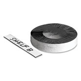 Magnetic Label Tape, Markable, 50'x1" Roll, White