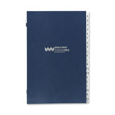 File Fast Sorter, A-Z, 20 Pages, 10"x11-3/4", Blue-Gray