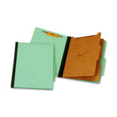 Classification Folder, 2 Partitions, Letter, Green