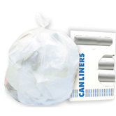 12 Micron Equivalent High-Density Can Liner in Clear