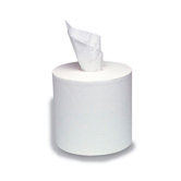 Center-Flow Perforated Paper Towel Roll in White