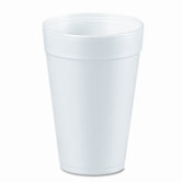 Drink Foam Cups, 32 Ounces, White, 20 Bags of 25 Per Carton