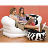 Kid's Loveseat and Ottoman Set