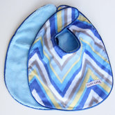 Ikat Chevron Bib Set (Set of 2)
