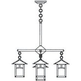 Evergreen 5 Light Chandelier with Overlay