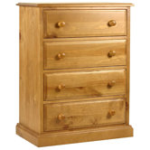 Pine 4 Drawer Chest