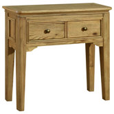 Loire Console Table in Light Oak Stain and Satin Lacquer