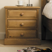 Woodland Pine 3 Drawer Bedside Table