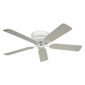 5-flg. Deckenventilator "Classic Flat" in Wei&szlig; lackiert