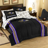 NFL Baltimore Ravens Embroidered Twin / Full Comforter Set