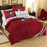 Collegiate Georgia Twin / Full Comforter Set