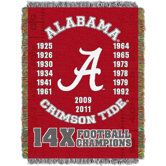 NCAA Commemorative Woven Throw Blanket