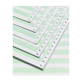 14.88" x 8.5" Computer Paper with 0.5" Green Bar (3500 Sheets)