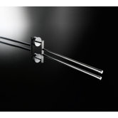 Duemila 15.3" x 5.7" Flexible Double Towel Bar in Polished Chrome