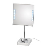 Quadrololed Free Standing Magnifying Cosmetic Mirror with Lighting