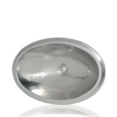 Metal 22.4" x 15.6" Oval Bathroom Sink