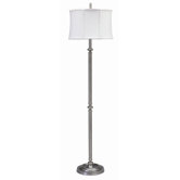 Coach  Floor Lamp in Antique Silver