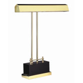 Digital Piano Lamp in Polished Brass and Black
