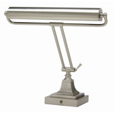 Square Base Desk Lamp in Satin Nickel