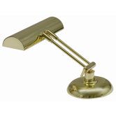 One Light Upright Piano Lamp in Polished Brass