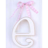 9" Hand Painted Hanging Letter - E