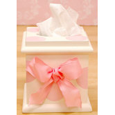 Pink Polka Dot Tissue Box Cover
