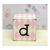 "d" Letter Block in Pink