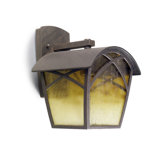 Wall Lantern in Rusted / Oxide Brown