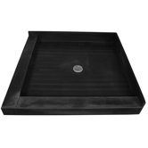 Double Curb Square Shower Base