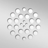 4.25" Square Shower Drain Cover