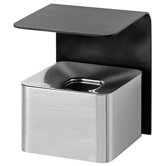 Casa Stainless Steel Wall Ashtray in Black