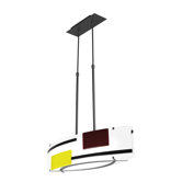 Comba Pendant in Metalised Black