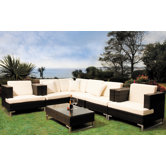 Manhattan Cappuccino 7 Piece Modular Sofa Set