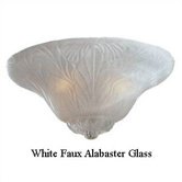 Three Light Leaf Bowl Ceiling Fan Light Kit
