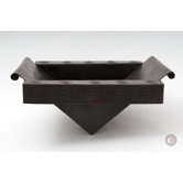 17" Copper Handmade Bathroom Rectangular Sink