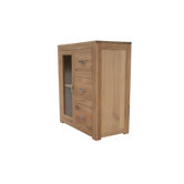 Churchill Oak 2010 Three Drawer Entertainment Unit in Natural Oak