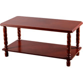 Jersey Coffee Table in Mahogany Finish