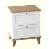 Penzance 2 Drawer Bedside Table