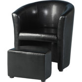 Vista Tub Chair with Footstool