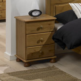 Balham 3 Drawer Bedside Table