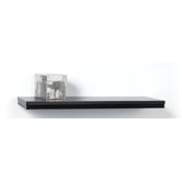 Wide Logan Bracketless Shelf in Black