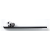 Long Logan Bracketless Shelf in Black