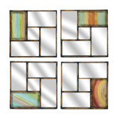 Metal Wall Mirror (Set of 4)