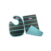 Bib & Burp Cloth Set in Egg Drop Soup