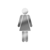Spiegel Sticker "Frau"