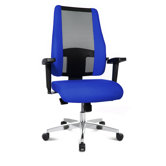 Air Synchro Height Adjustable Swivel Swivel Chair in Black and Blue
