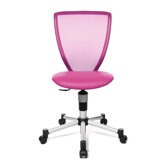 Titan Kids and Youth Swivel Chair with Fabric Cover in Pink